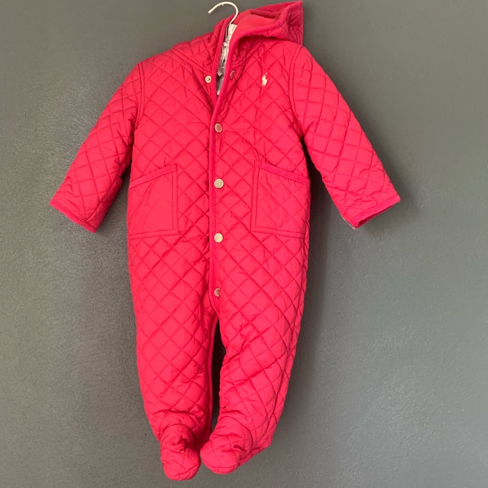 Ralph Lauren NWT pink infant snowsuit